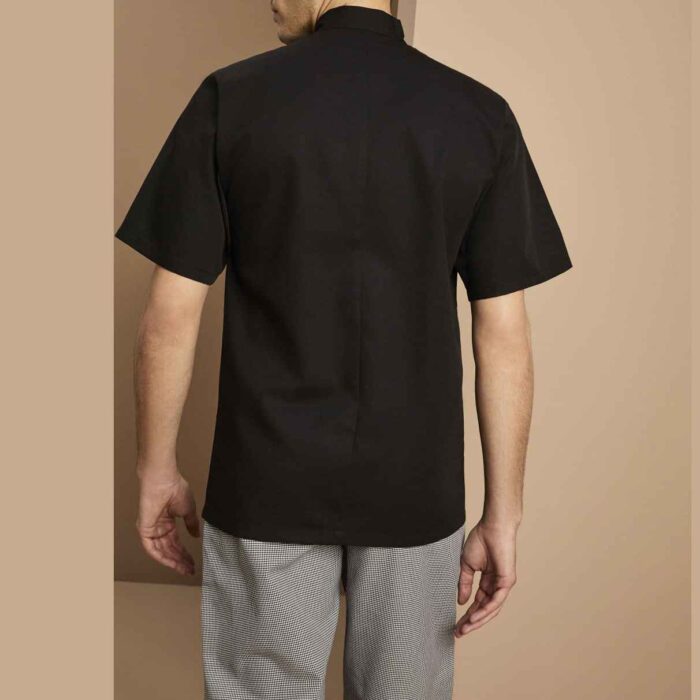 Short Sleeve Popper Chef Jacket