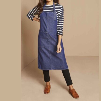 Canvas Bib Apron, Denim