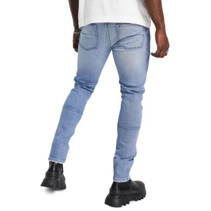 Moto Knee Zip Skinny Jeans