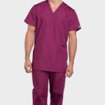 Cherokee Originals Unisex V-Neck Patch Pockets Scrub Top